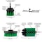 Drill Brush Power Scrubber By Useful Products 5 in W 7 in L Brush, Green G-S-42J-QC-DB - alternate 4